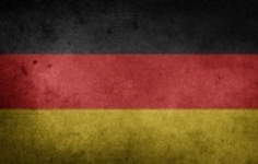 This is a picture of the German flag in washed out design.