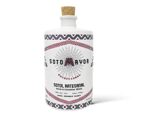 This is a bottle of Dr. Sours' Product "Sotol Sotomayor"